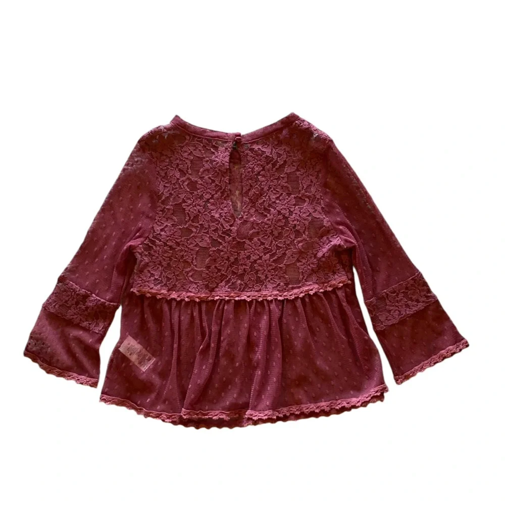 Urban Outfitters Free People Girls Burgundy Shirt Top Size XS Good Condition!